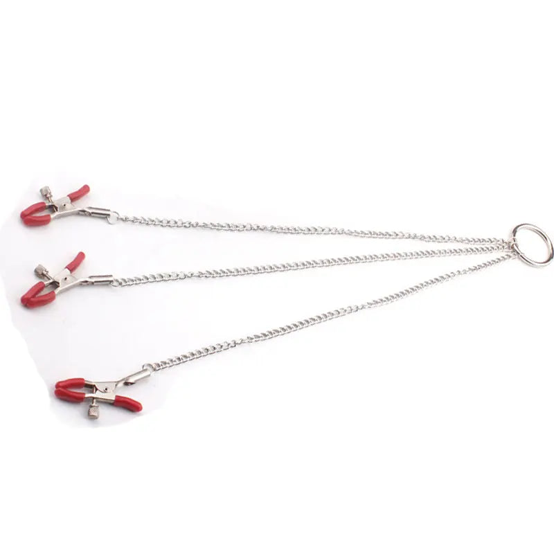 Adult Games Sexy Toys For Women Couples BDSM Bondage Fetish Collar Chain Collars Nipple Clamps Vagina Clitoris Sex Products 18+