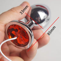 Electro Shock Sex Toys,BDSM Electric Anal Butt Plug Dilator,E stim Estim E-stim,,Electrosex,Electroshock,Electrostimulation