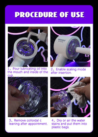 Sex Toys for Men Automatic Telescopic Realistic Vagina Vibrator Adult Goods Male Masturbator Cup Blowjob Oral Pussy Stimulator