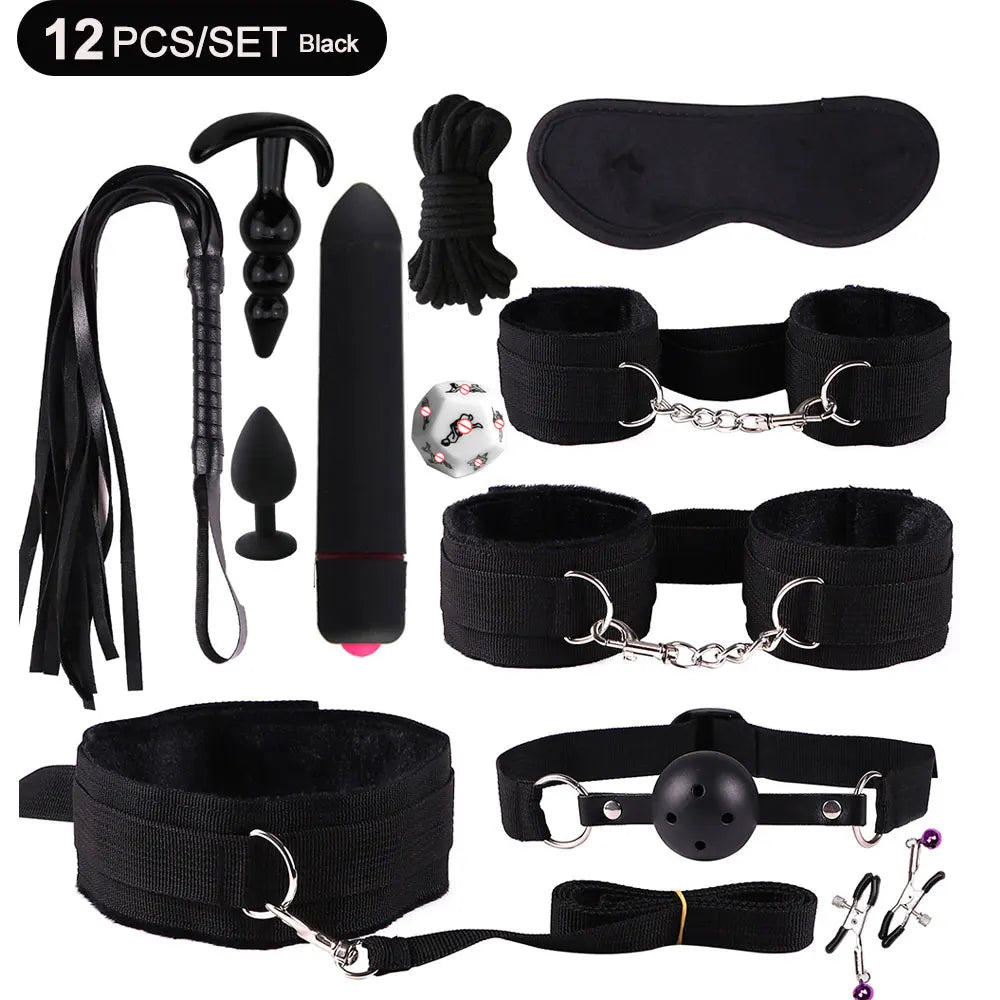 Sex toys for women BDSM sexual couples kit erotic accessories handcuffs for session Anal plug sex game Adult Sexy Toys sexyshop