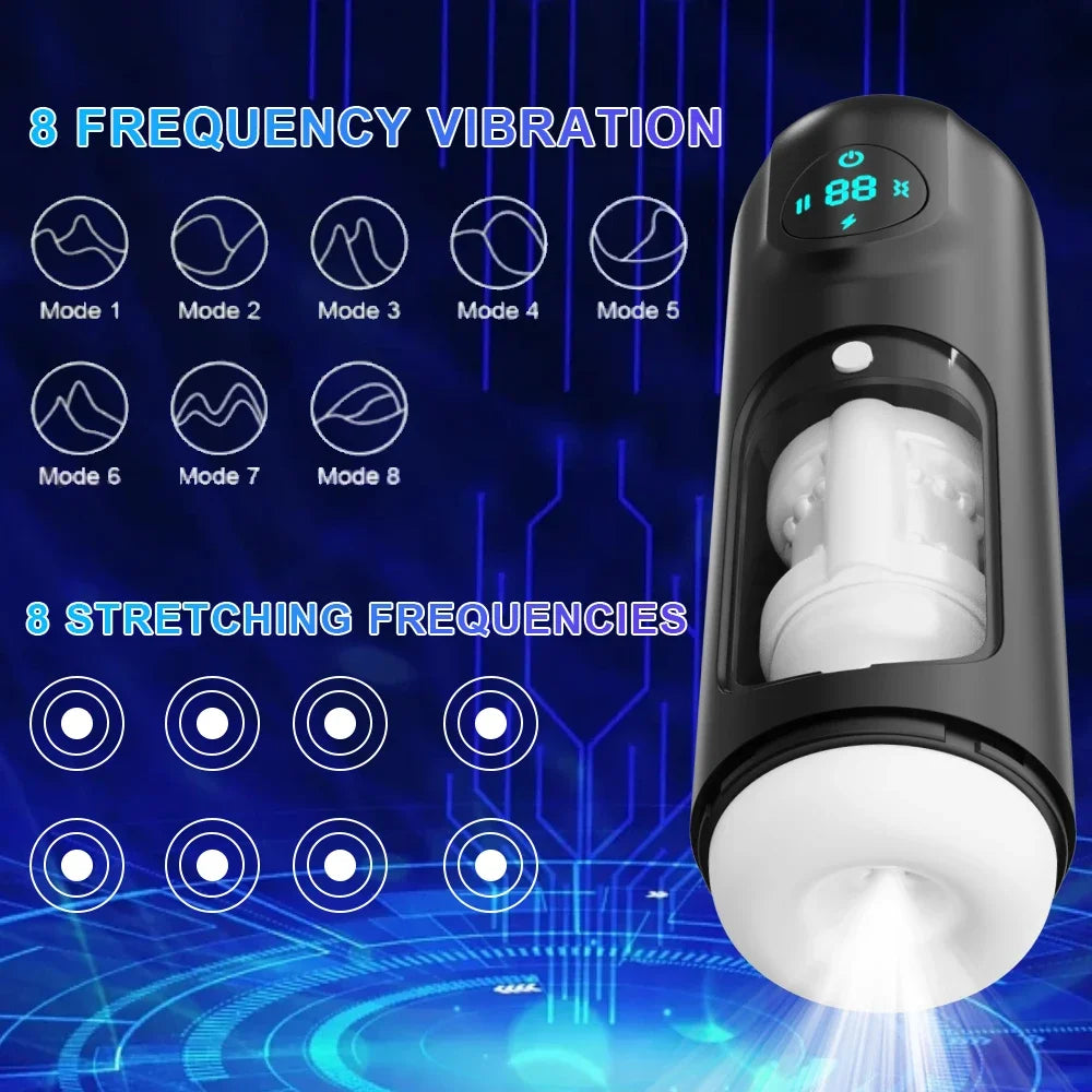 Sex Machines Toys for Men Automatic Sucks Male Masturbator Double Penatration Adult Sex Toys Gag In Mouth Blowjob False Vagina