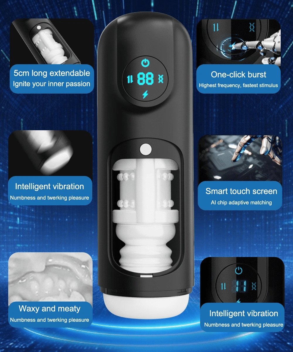 Sex Machines Toys for Men Automatic Sucks Male Masturbator Double Penatration Adult Sex Toys Gag In Mouth Blowjob False Vagina