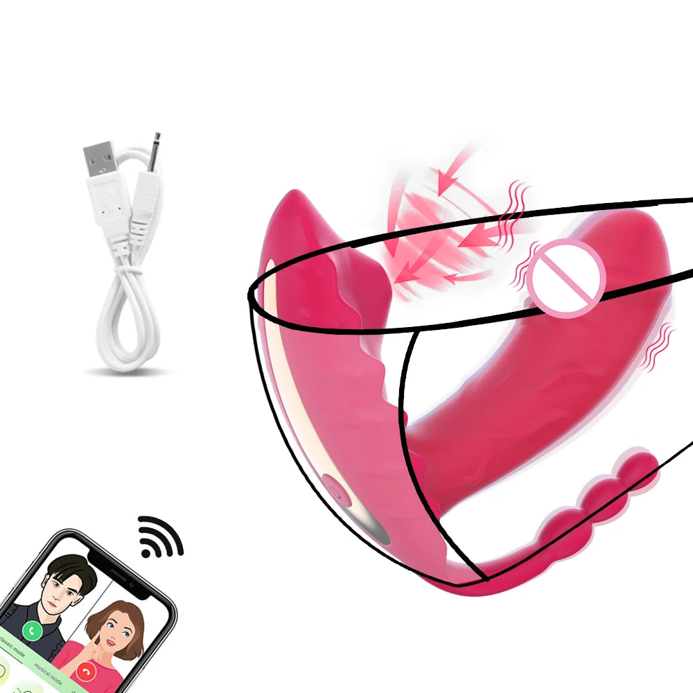 Sex Toys for Women Vibrator 3 IN 1 App Remote Controlled Wearable Dildo Clitoral G Spot Sucking Vibrators Couples Sex Machine