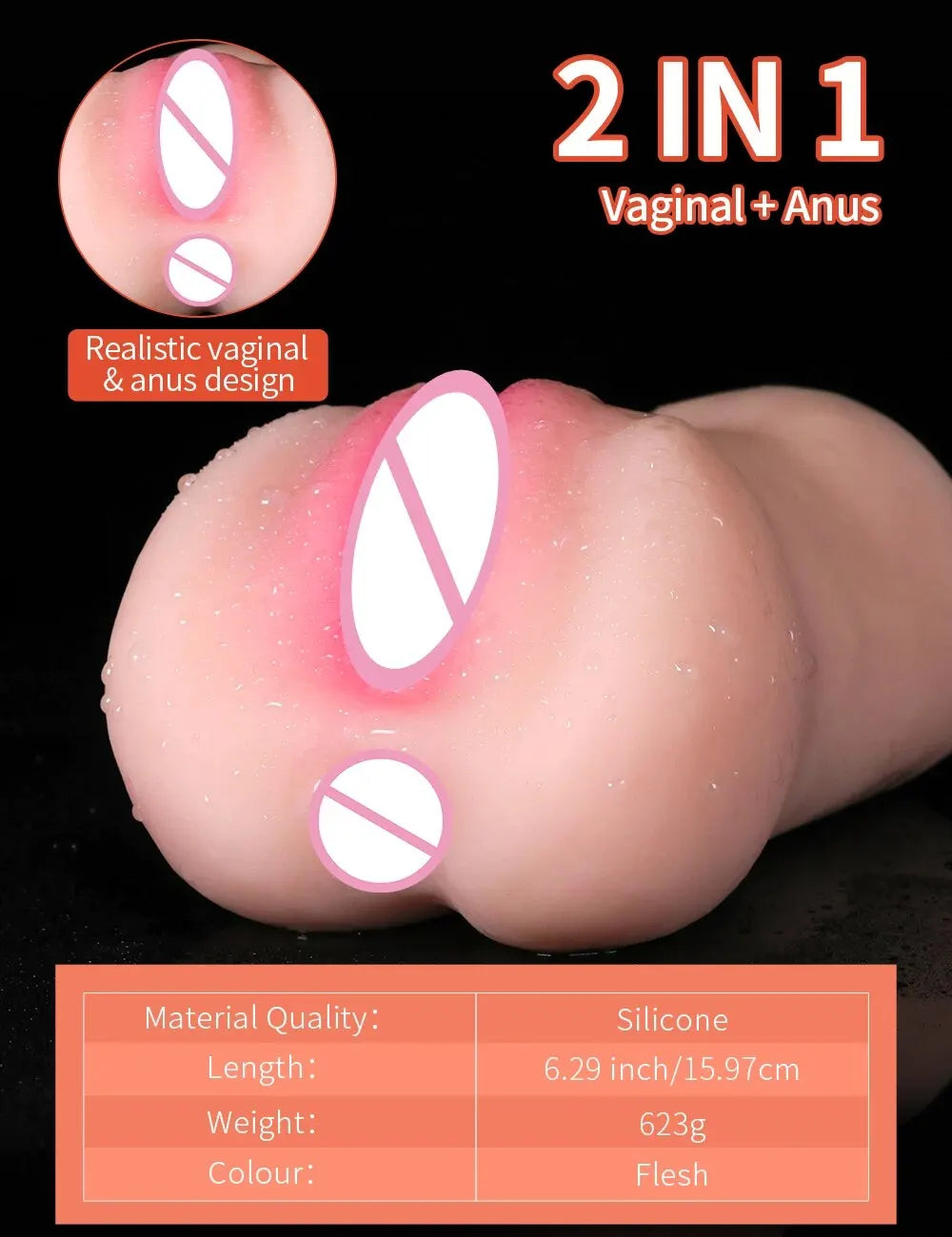3 IN 1 Sex Toys Masturbation For Men Deep Throat Artificial Real Pussy Oral Male MasturbatorBlowjob Realistic Rubber Vagina