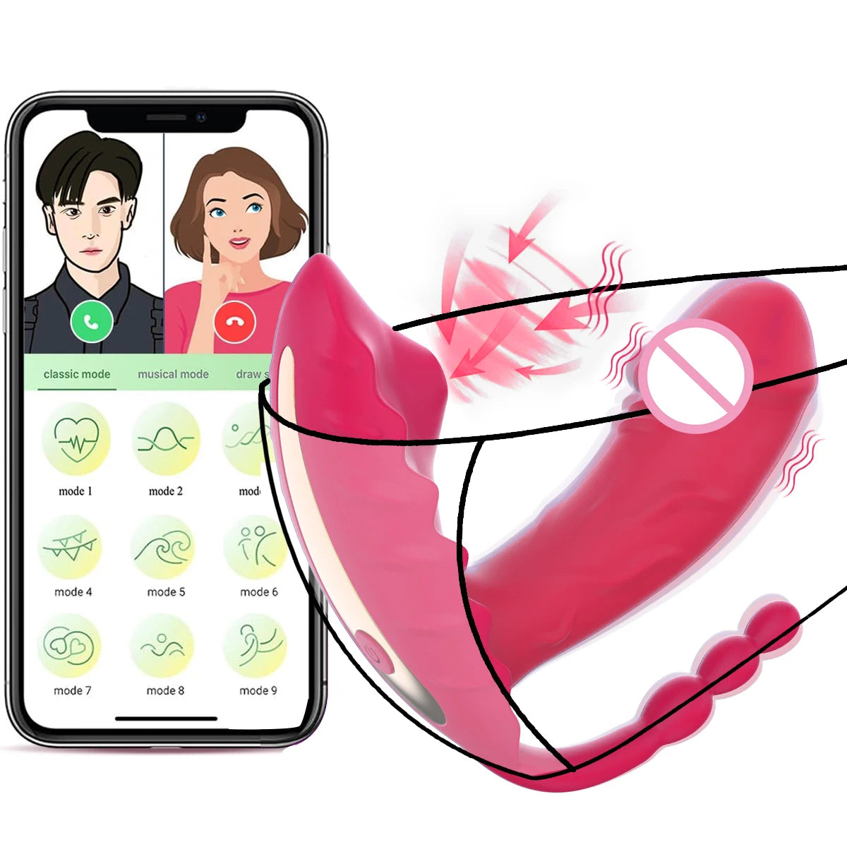 Sex Toys for Women Vibrator 3 IN 1 App Remote Controlled Wearable Dildo Clitoral G Spot Sucking Vibrators Couples Sex Machine