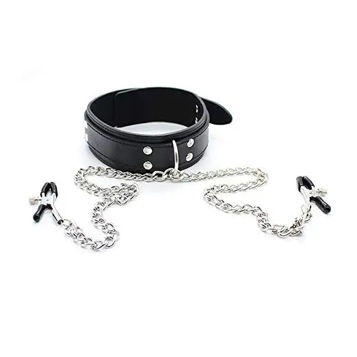 Adult Games Sexy Toys For Women Couples BDSM Bondage Fetish Collar Chain Collars Nipple Clamps Vagina Clitoris Sex Products 18+