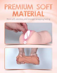 3 IN 1 Sex Toys Masturbation For Men Deep Throat Artificial Real Pussy Oral Male MasturbatorBlowjob Realistic Rubber Vagina