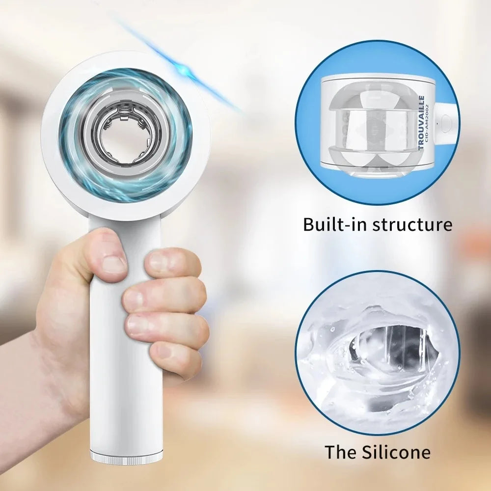 Sex Toys for Men Automatic Telescopic Realistic Vagina Vibrator Adult Goods Male Masturbator Cup Blowjob Oral Pussy Stimulator