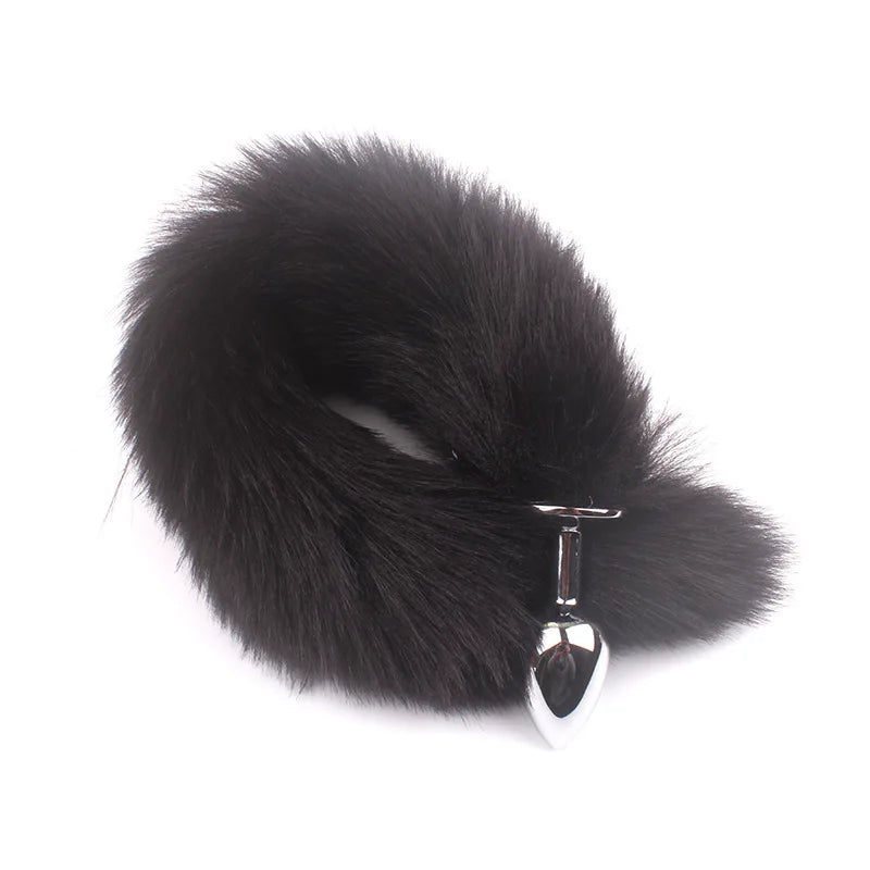Sex Toys for Woman Cosplay Fox Mask Tail Anal Plug Metal Anus Butt Plug Mask Half Cat Mask Party Sexy Adult Mask Game
